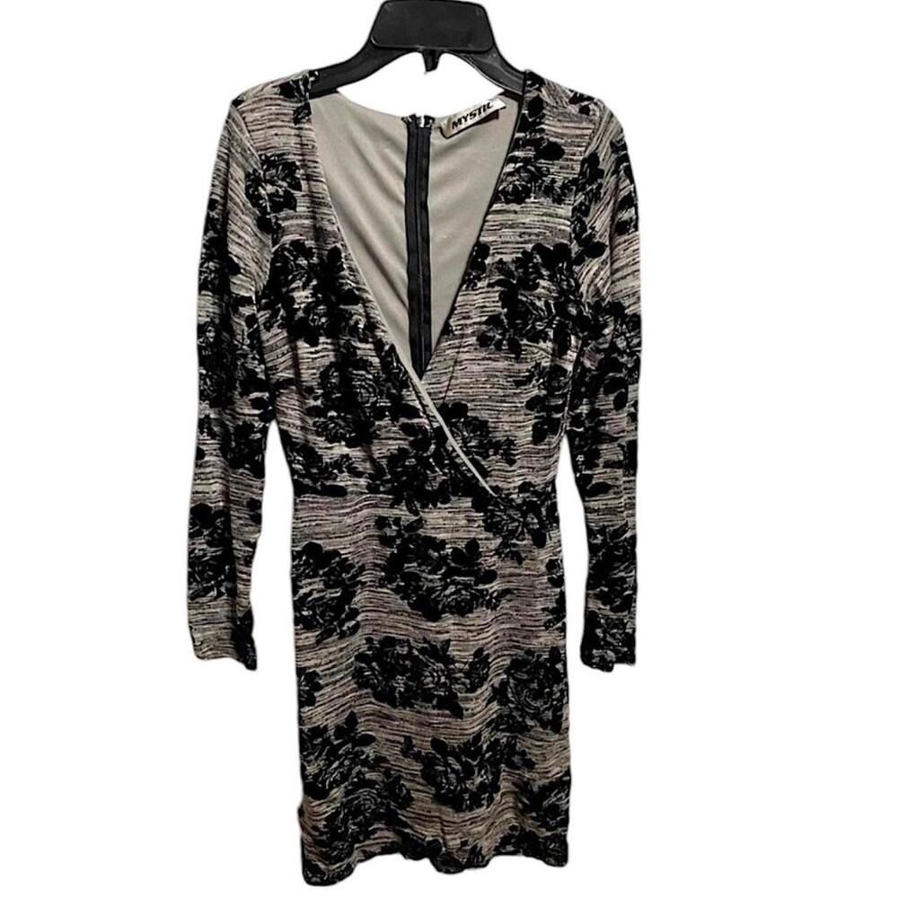 Y2k Retro MYSTIC Bodycon Floral Dress - Picture 3 of 4